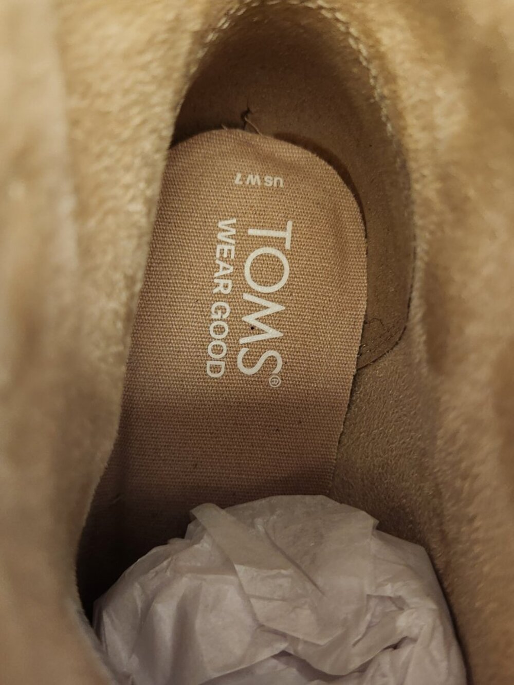 TOMS "Constance" Macadamia Mini Cheetah Suede feel Boots. NIB. Size 7 - Picture 7 of 13